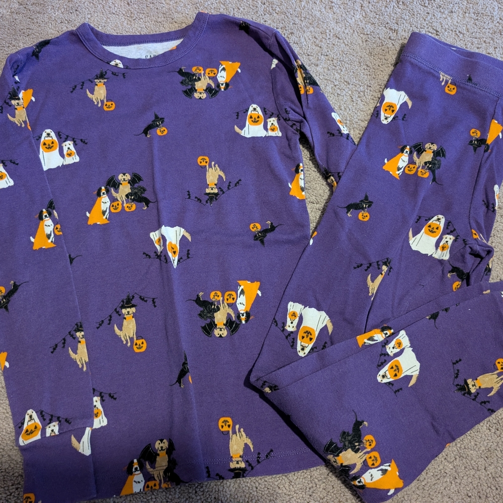 GAP Kids Purple Halloween Pajama Set
